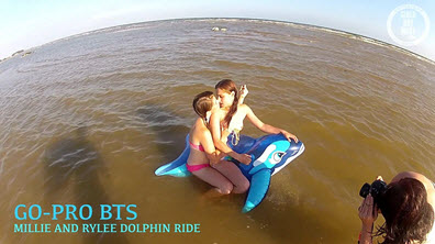 GirlsOutWest Millie and Rylee - GO PRO Dolphin BTS (720p)
