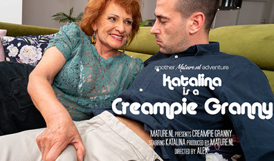 Mature.nl Katalina (68) - Granny Katalina is getting a creampie from her younger suitor - 30 August 2020 (1080p/photo)