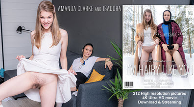 Mature.nl Amanda Clarke (22), Isadora (47) - These old and young lesbian stepmother and daughter find out they both love a hairy pussy - 27 February 2021 (1080p/photo)