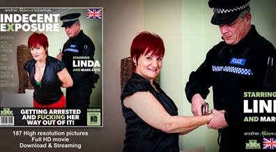 Mature.nl Linda (EU) (63) & Marc Kaye (48) - Mature Linda getting arrested for indecent exposure - 12 June 2021 (1080p/photo)