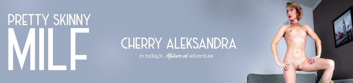 Mature.nl Cherry Aleksandra (42) - Pretty skinny MILF with her shaved pussy and small tits