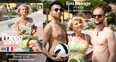 Mature.nl Aaron Klay (24), Eva Delage (EU) (70) & Maxime Horns (28) - Modern grandma cougar Eva Delage gets two young to fuck her in a threesome - 1 July 2022 (1080p)