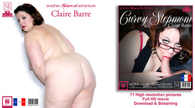Mature.nl Claire Barre (EU) (38) & Josh (30) - Fucked by a father and a son in one day, curvy big butt stepmom Claire Barre does them all - 7 October 2022