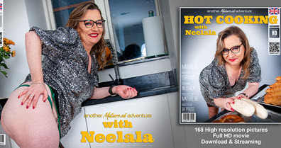 Mature.nl Neelala (EU) (45) - Kitchen time with mature Neelala while she's getting hot and steamy - 20 October 2022