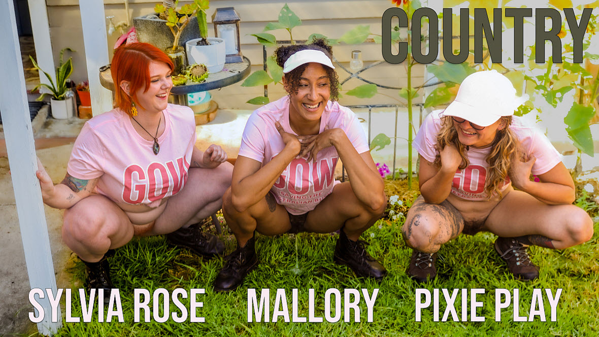 GirlsOutWest Mallory, Pixie Play & Sylvia Rose - Country
