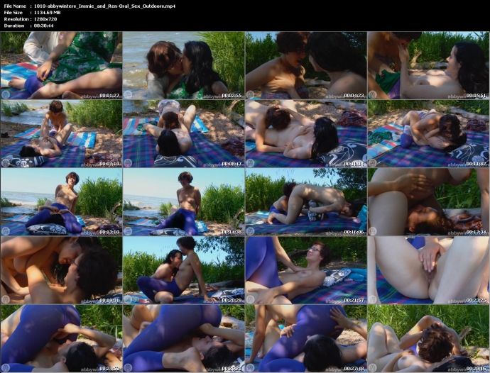 abbywinters Immie and Ren Oral Sex Outdoors