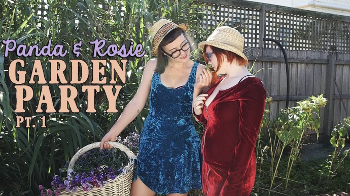 GirlsOutWest Panda and Rosie - Garden Party pt1