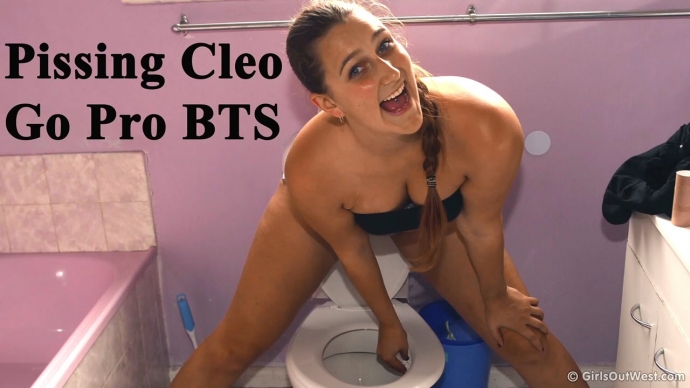 GirlsOutWest Cleo Pissing BTS