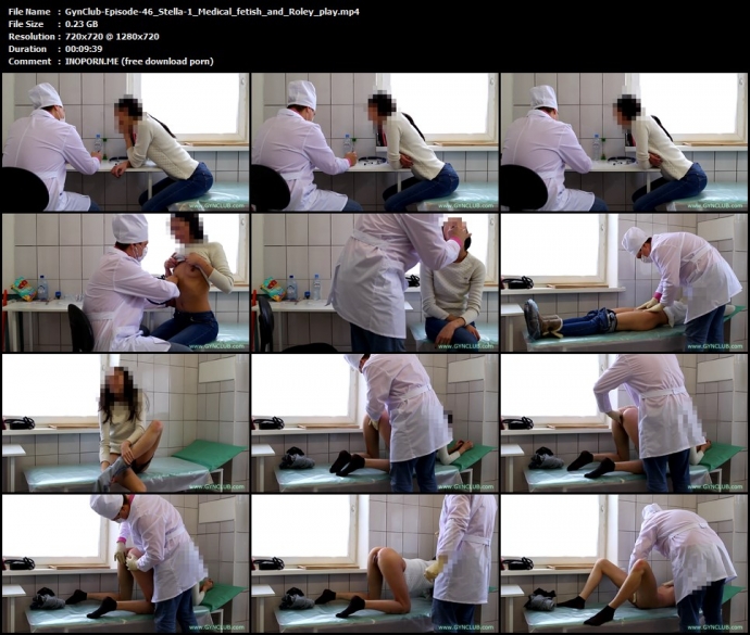 Gynclub Episode 46 Stella 1 Medical fetish and Roley play