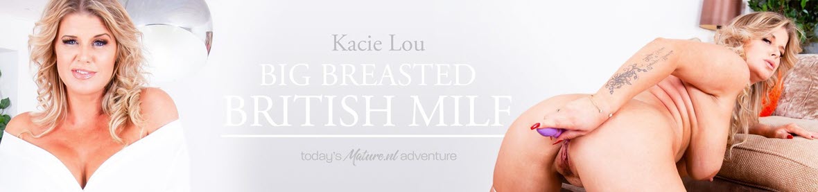 Mature.nl Kacie Lou (EU) (41) - Big breasted MILF Kacie Lou is getting wet
