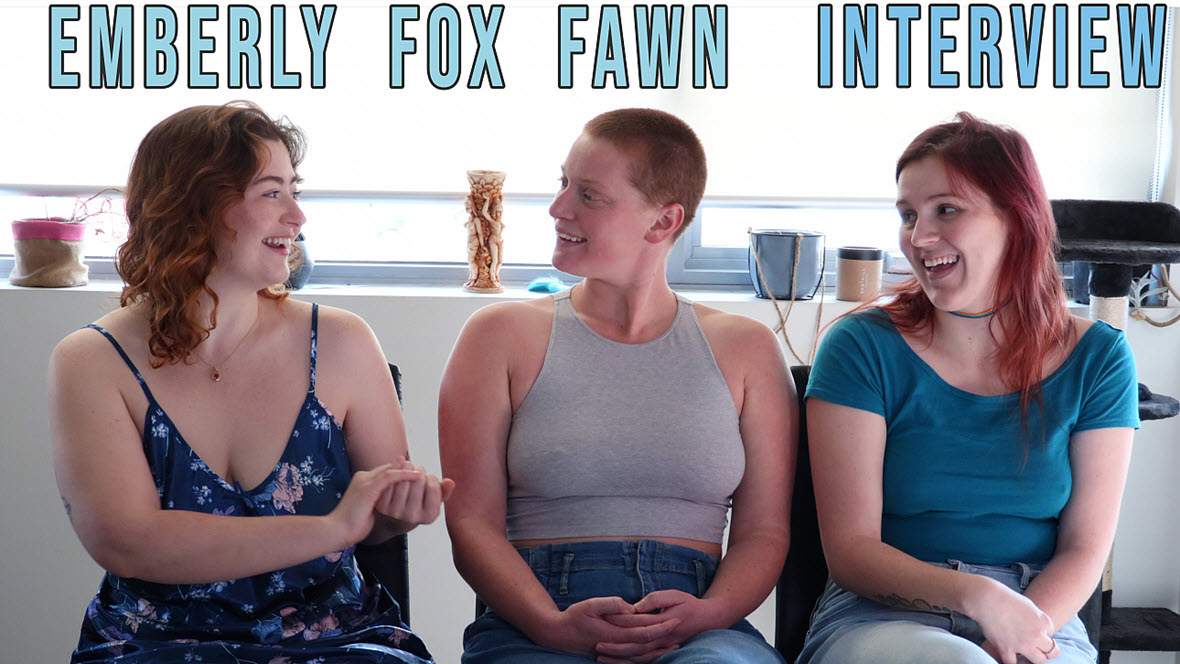 GirlsOutWest Emberly, Fawn & Fox - Bedroom Sex Interview