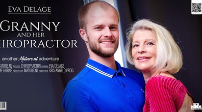 Mature.nl Eva Delage (EU) (70) & Maxime Horns (28) - Sexy Granny Eva Delage loves fucking her young chiropractor at home - 30 September 2022