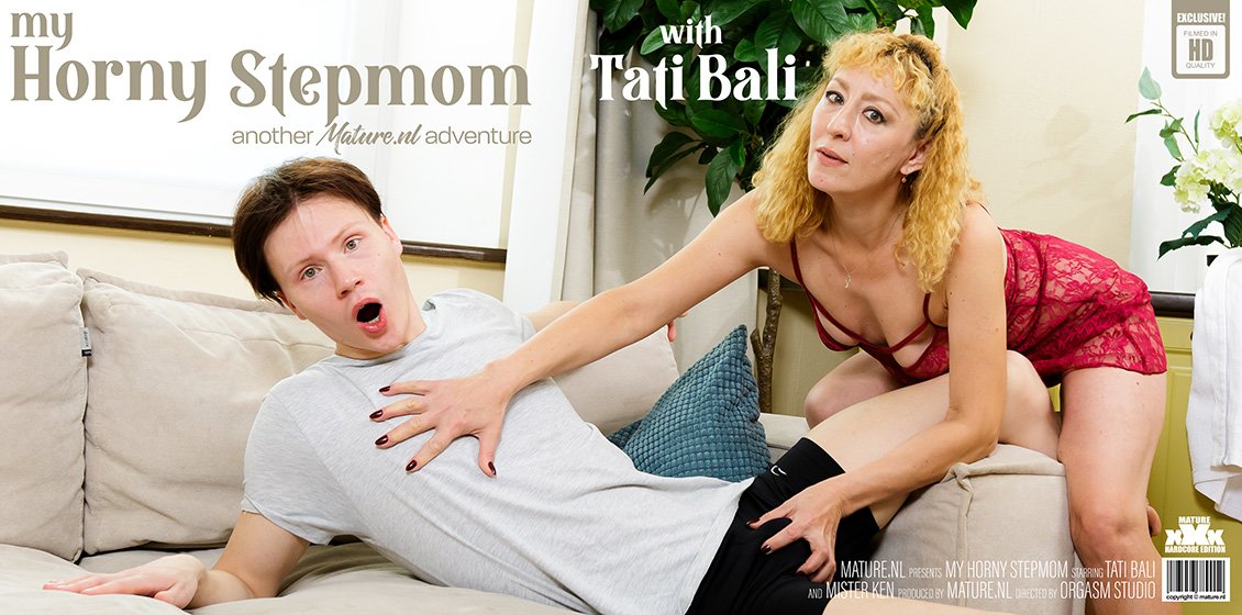 Mature.nl Mister Ken (25) & Tati Bali (50) - Mature Tati Bali does her stepson at home while her husbands at work