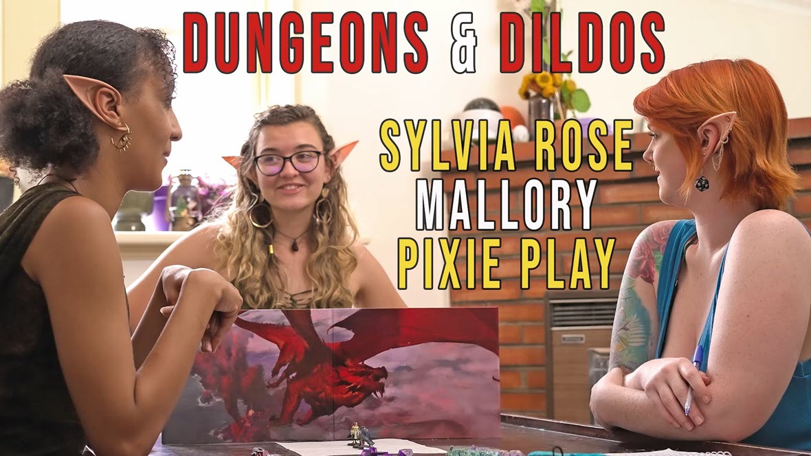 GirlsOutWest Mallory, Sylvia & Pixie - Dungeons And Dildos