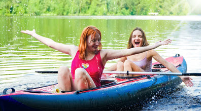 ClubSweethearts Olivia Trunk & Emma Korti - Kayak ride with the girls - 14 July 2023