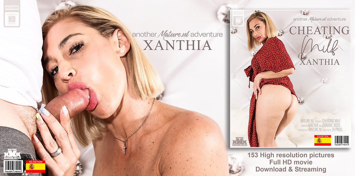 Mature.nl Dominic Ross (49) & Xanthia (EU) (43) - Cheating Spanish Xanthia is a hot MILF that loves to suck and fuck her neighbors hard cock