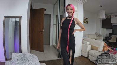 NebraskaCoeds Pink Hair Adelle Pov Dildoing And Vibrating To Orgasm Camera Guys Helping Hand - 14 January 2024