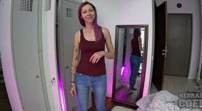 Dirty Director Pov Fingering Bleika While She Uses Hitachi Vibrator To Masturbate In The Locker Room