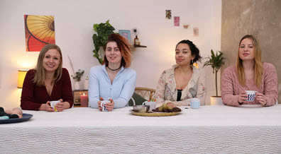 Ersties Gabi, Maria G, Olivia E and Zora - Squirting Fourway