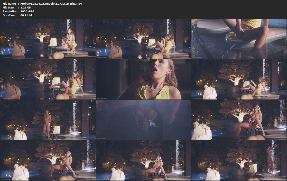 FrolicMe Angelika Grays - Ethereal woman enjoys a glimmering solo orgasm