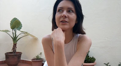 Ersties Delfine - Terrace Tease in Barcelona