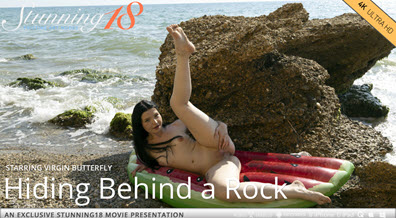 Stunning18 Virgin Butterfly - Hiding Behind a Rock