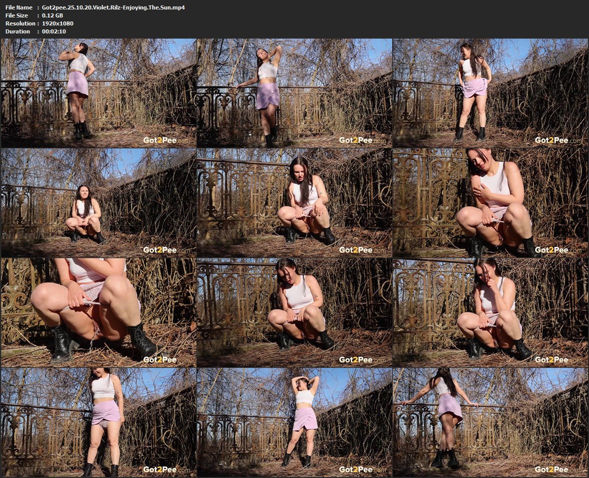 Got2pee Violet Rilz - Enjoying The Sun