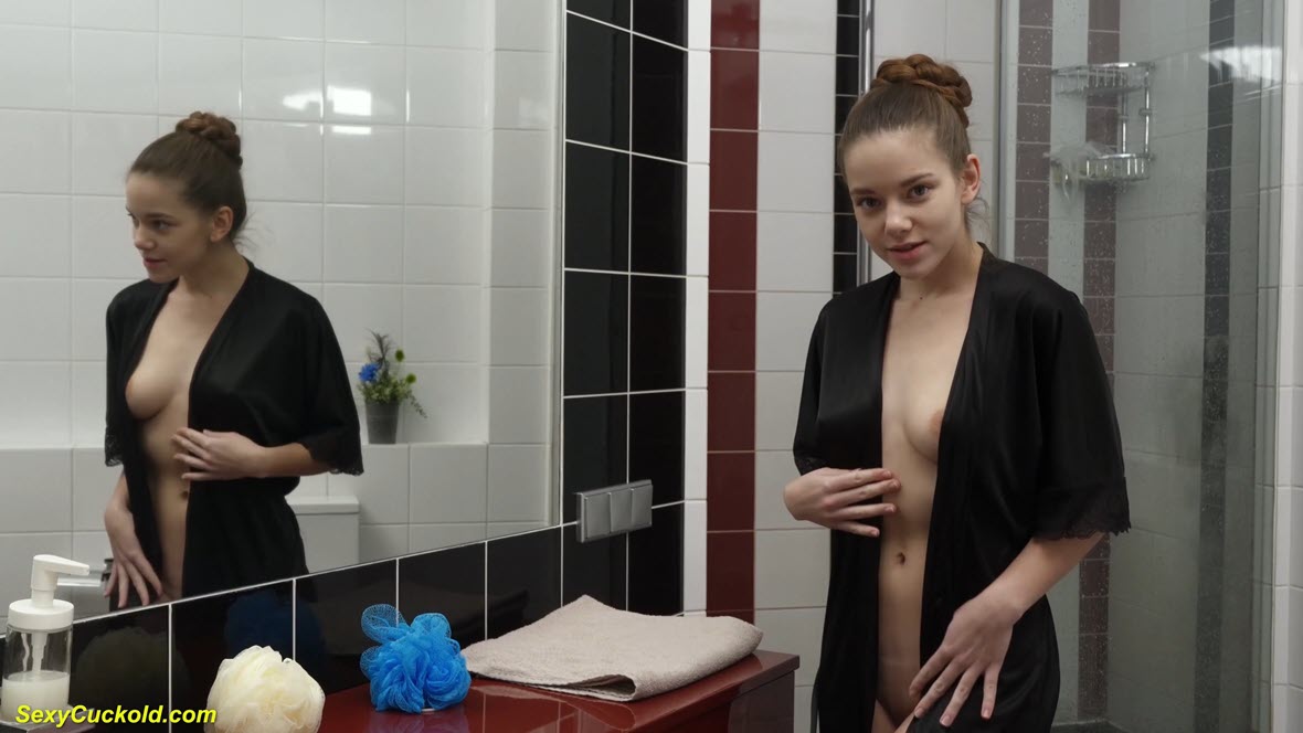 Sexycuckold Flame Nika - Cute teen takes a soapy shower