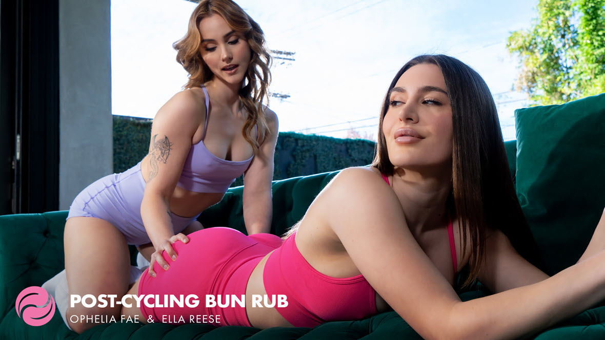 Post-Cycling Bun Rub (Ella Reese and Ophelia Fae)