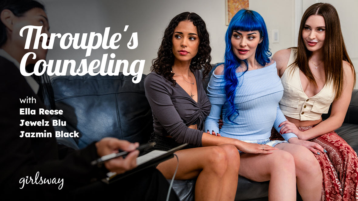 Throuple's Counseling (Jewelz Blu, Ella Reese and Jazmin Black)