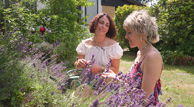 Ersties Sophie K and Cali - A Peek Over the Garden Hedge